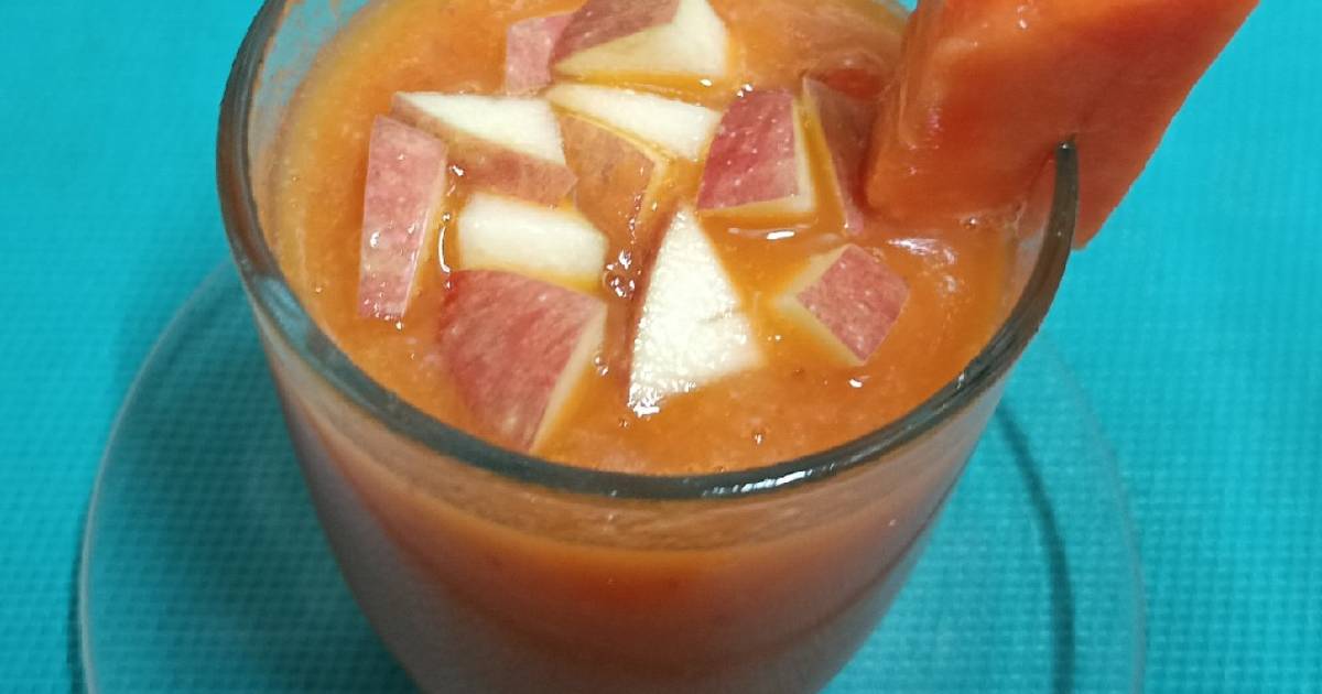 suco de mamão com maçã e limão